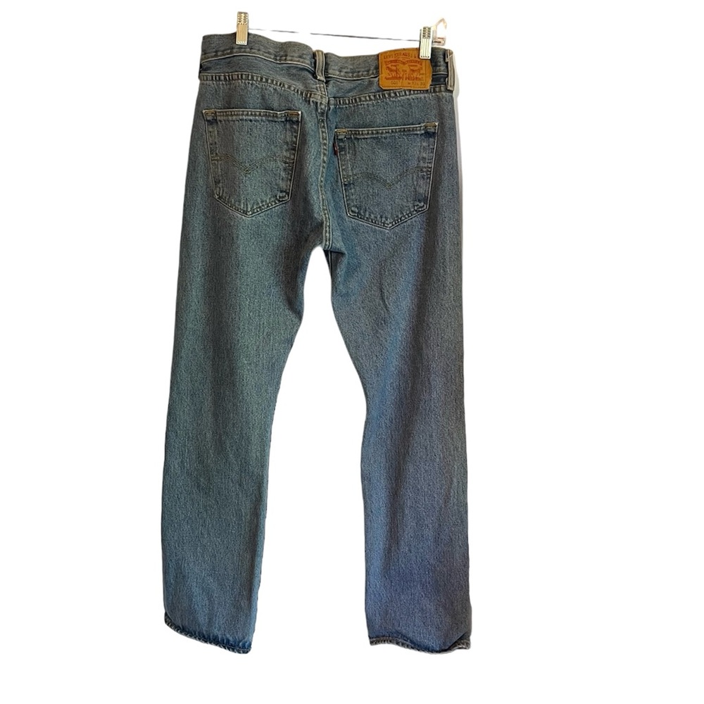 Levi's 501's Vintage Button Fly Straight Leg Medium Wash Jeans Size 33X30 - Picture 2 of 13